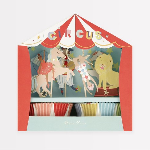 Meri Meri Circus Cupcake Kit (Pack of 24) - image 1 of 4