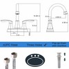 JANSNO 4-Inch Centerset Bathroom Faucet with Dual Handles, Pop-Up Drain and Supply Hoses - 2 of 4