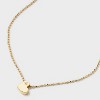 14K Gold Dipped Cubic Zirconia Heart Slider Pendant Necklace - Gold - 4 of 4