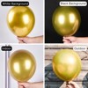 PartyWoo Balloons Metallic Gold Chrome Gold 36 18 12 10 5 Inch 123 pcs - 3 of 4