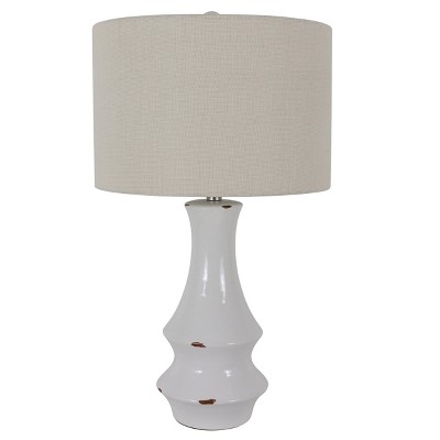 30" Ceramic Callie Table Lamp White - Decor Therapy