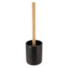 Evideco French Home Goods Stylish Toilet Brush and Holder Set with Natural Bamboo handle - 2 of 4