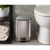 Joseph Joseph Easystore Luxe Stainless Steel 5L Step Trash Can with Integrated Liner Storage - 3 of 4