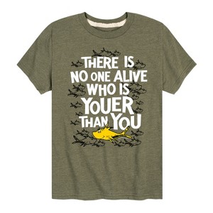 Boys' - Dr. Seuss - No One Is Youer Than You Short Sleeve Graphic T-Shirt - 1 of 4
