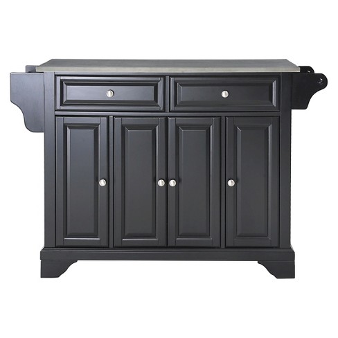 LaFayette Stainless Steel Top Full Size Kitchen Island - Crosley - image 1 of 4
