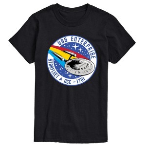 Men's - Star Trek - Enterprise Mission Patch Short Sleeve Graphic T-Shirt - 1 of 4