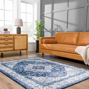 Hauteloom Billy Blue Medallion Rug - 1 of 4