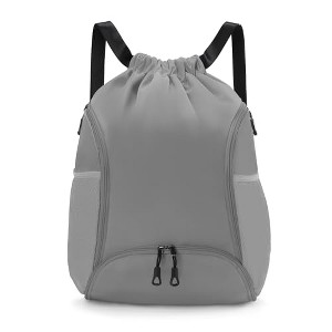 Generic  Sports Gym Bag Drawstring Backpack with Shoes Basketball - 1 of 4