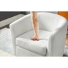 MAYEERTY 360° Swivel Corduroy Recliner Armchair with Ottoman for Living Room/Bedroom (Black) - 4 of 4