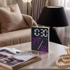 REGALWOVEN Digital Dimmable USB Charger Corded Electric Alarm Clock 3.5"Lx 1.0"Wx 4.7"H 1 Pc - 2 of 4