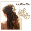 Unique Bargains Women's Metal Hair Clips Gold Tone 2 Pcs - 2 of 4