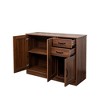 NicBex Accent Buffet Cabinet with Storage Modern Wood Sideboard Cabinet Coffee Bar Cabinet with 2 doors, 1 Storage and 2 drawers Shelf - 3 of 4