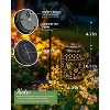 Gigalumi Solar Lanterns Outdoor Hanging Waterproof, Solar Lights Metal Decoration Outside for Yard, Patio,Garden,Backyard,Porch - 3 of 4