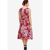ellos Plus Size Sleeveless Knit Fit And Flare Knit Dress - 3 of 4