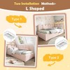 NicBex Twin Upholstered Platform Daybed with Hydraulic Storage & Metal Slatted Frame,Modern Toddler Bed for Bedroom,Kids Room - 4 of 4