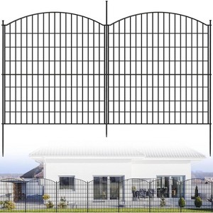 Decorative Garden Fence,10 Panels No Dig Decorative Fence with Gate for Outdoor,Yard, Patio, Animal Barrier Rustproof Metal Wire Panel,Dog Fence - 1 of 4