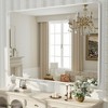Apmir Rectangular Aluminum Alloy Framed and Tempered Glass Wall Bathroom Vanity Mirror in Matte Black/ Gold/ Silver/ Brown - 4 of 4