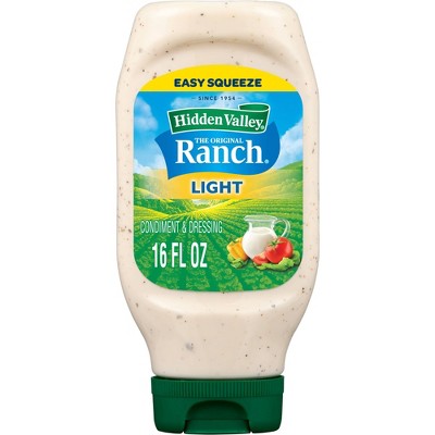 Hidden Valley Original Ranch Light Salad Dressing & Topping - Gluten Free - 16fl oz