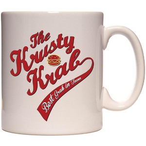 Spongebob Krusty Krab Logo Ceramic Office Coffee Mug 11 Oz. Beverage Cup - 1 of 3