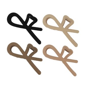 Unique Bargains Women's Fashion Frosted Hair Clips 4 Pcs - 1 of 3