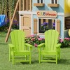 WestinTrends Malibu Kids Outdoor Adirondack Plastic Patio Chair (Set of 2) - 2 of 4