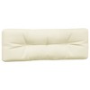 vidaXL Pallet Cushion Set of 5 Cream 100% Polyester Extra Thick Surface - 4 of 4
