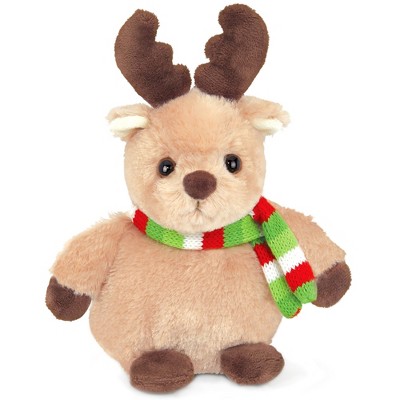 Bearington Bucky Reindeer Christmas Stuffed Animal, Christmas Plushies, 7 Inch Plush Reindeer, Ideal Stuffed Christmas Animals Gift