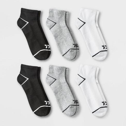Men's Assorted New Ankle Athletic Socks 6pk - All in Motion™ 6-12