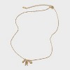 14K Gold Dipped Charm Initial Pendant Necklace - A New Day™ Gold - 3 of 4