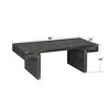 LIVAREEmlen Vintage Industrial Coffee Table, Double-Tier Structure with Rustic Finish, for Living Room & Office, Antique Black - 2 of 4