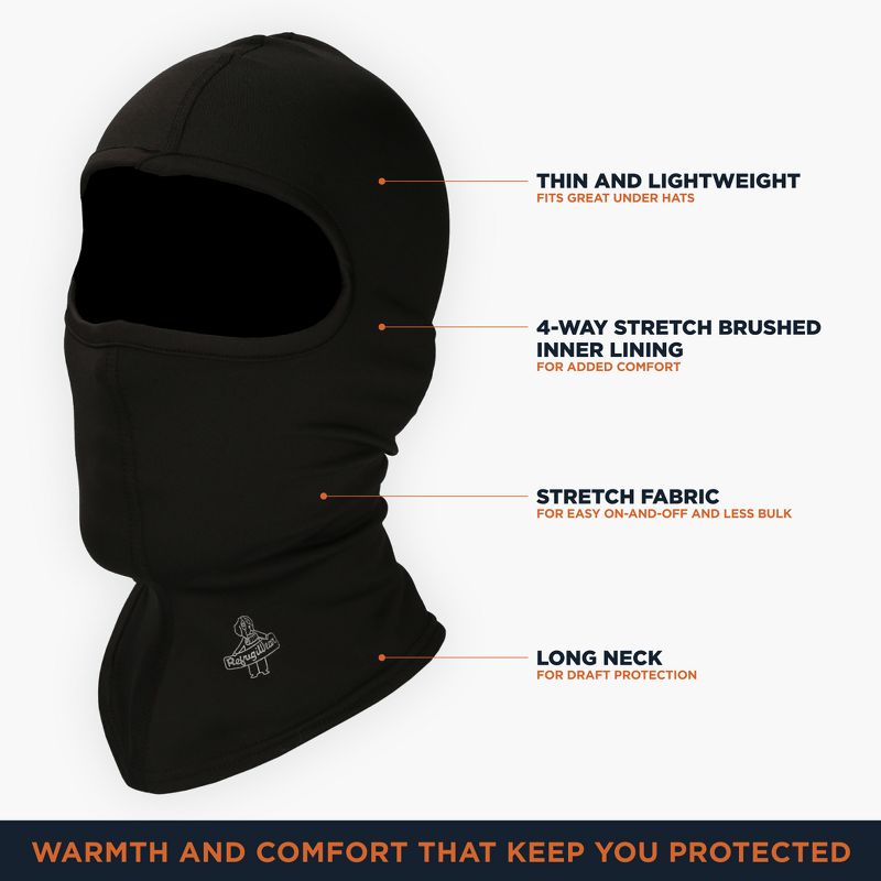RefrigiWear Flex-Wear Lightweight Lined Long Neck Open Hole Balaclava Face Mask, 3 of 6