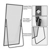 Wooakway Black/Gold/Silver Metal Full Length Mirrors Accent Wall Mirror Freestand Mirror with Bracket - 4 of 4
