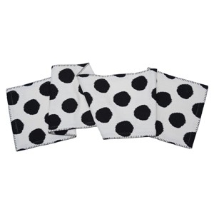 carol & frank Dot Onyx Black Polka Dot Table Runner - 1 of 2