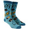 Crazy Dog T-Shirts Women's Pet All The Cats Socks Funny Cat Face Hilarious Kitten Novelty Footwear - 2 of 4
