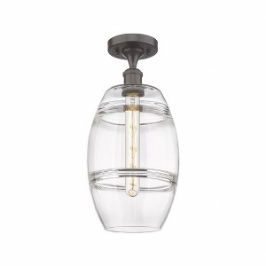 Vaz - 1 Light Semi-Flush Mount In Industrial Style-11.13 Inches Tall and 8 Inches Wide - 1 of 1
