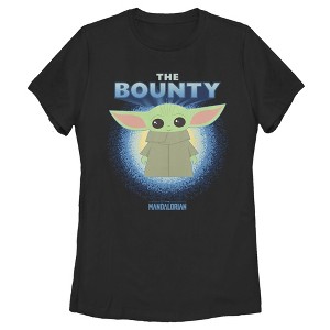 Women's Star Wars The Mandalorian The Child The Bounty Fuzzy Halo T-Shirt - 1 of 3