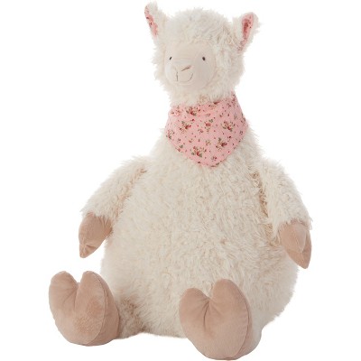 Mina Victory Plush Llama Ivory 23" x 24" Stuffed Animal