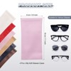Unique Bargains PU Leather Portable Squeeze Top Soft Eyeglass Cases 4 Pcs 3.5" x 7.1" - 2 of 4