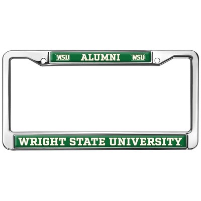 Wright State University Alumni Logo Full Size Standard License Plate Metal Frame