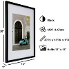 Kiera Grace 16"x20" Contempo Photo Frame Black: Traditional Style, Rectangle, Wall-Mounted, Wood Material - 4 of 4