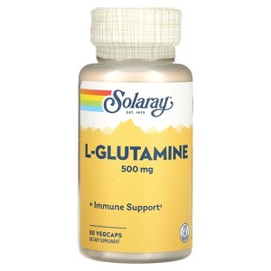 Solaray L-Glutamine , 500 mg , 50 VegCaps - 1 of 2