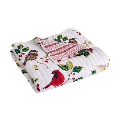 Joybirds Holiday Quilted Throw Multi-Color - Thatch Home