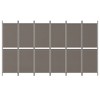 vidaXL 6-Panel Room Divider, Anthracite - 118.1"x78.7", Fabric and Iron Construction, Foldable Design for Easy Storage, Ideal for Home and Office Use - 3 of 4