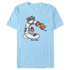 Men's Rick And Morty Beware Of The Space Snake T-Shirt - 1 of 4