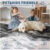 Washable Modern Abstract Rug Non Slip Low Pile Rug Soft Throw Floor Cover Foldable Indoor Carpet for Living Room Bedroom Playroom Nursery - 4 of 4