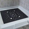 XL Non-Slip Square Shower Mat with Center Drain Hole - Slipx Solutions - 2 of 4