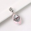 Baby Shoe Charm European Bead CZ Sterling Silver Ginger Lyne Collection - 4 of 4