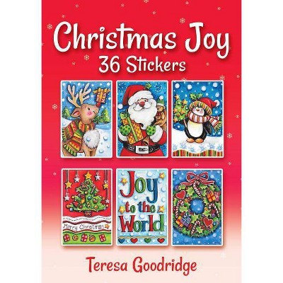 Christmas Joy 36 Stickers - (Dover Sticker Books) by  Teresa Goodridge (Paperback)