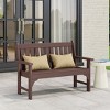 WestinTrends Malibu Outdoor 2-Person All-Weather HDPE Front Porch Garden Bench - 2 of 4