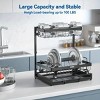 YIGII-2 Tier Slide Out Under Sink Shelf Cabinet Storage Shelf Under Sink Storage For Kitchen Bathroom Metal L-Shape - 2 of 4